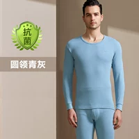 Антибактериальный круглый ошейник зеленый серый