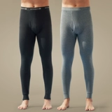 恒源祥 Мужское хлопковое термобелье, антибактериальные тонкие удерживающие тепло хлопковые базовые зимние штаны
