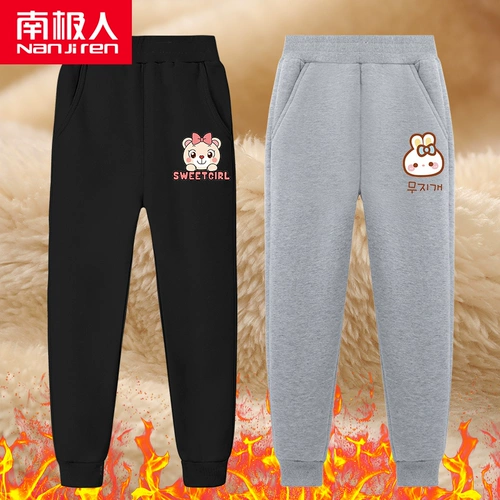 Демисезонные штаны, удерживающие тепло детские зимние повседневные брюки, увеличенная толщина, в западном стиле