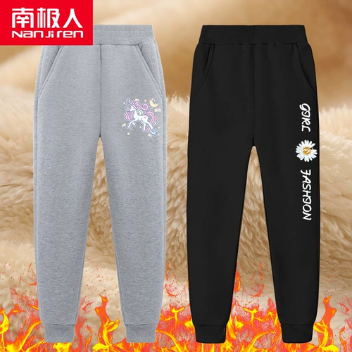 Демисезонные штаны, удерживающие тепло детские зимние повседневные брюки, увеличенная толщина, в западном стиле