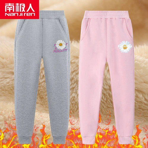 Демисезонные штаны, удерживающие тепло детские зимние повседневные брюки, увеличенная толщина, в западном стиле