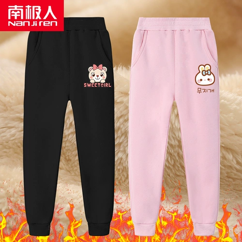 Демисезонные штаны, удерживающие тепло детские зимние повседневные брюки, увеличенная толщина, в западном стиле