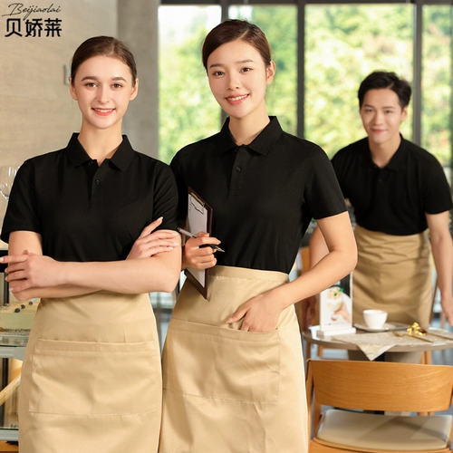 Летняя футболка с коротким рукавом для работы подходит для мужчин и женщин, делается под заказ, короткий рукав