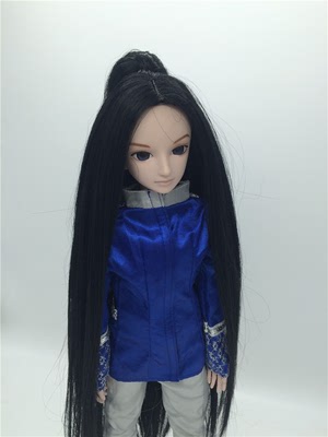 taobao agent BJD SD Leaf Loli Toy Doll Uncle Gufeng Doll Keer High -temperature silk wig Divided long straight hair