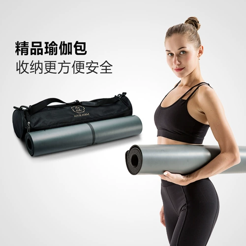 Резиновый коврик для йоги, нескользящий длинный ковер для начинающих для спортзала, увеличенная толщина, сделано на заказ