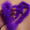 紫色 半绒毛条深紫1条