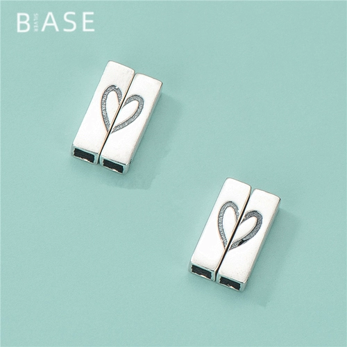 Браслет из красной нити в форме сердца ручной работы для влюбленных, аксессуар, серебро 925 пробы, квадратный тюбик, DIY