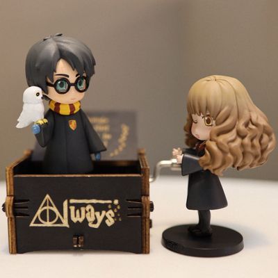 taobao agent Bubble Mate Hali Potter series of blind box scene layout props hand shake eight -sound box swing decoration accessories
