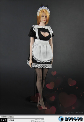 taobao agent Zytoys 1/6 proportion Women's love -threatened maid dress zy5016 jk bjd obj doll clothes