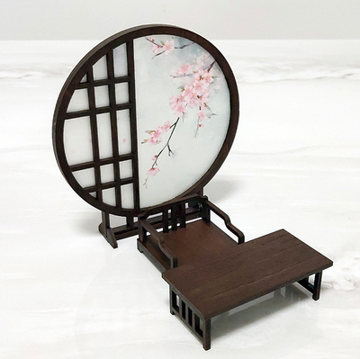 taobao agent [One year old and one] OB11/12 points of ancient style furniture short screen combination 1 props scene customization