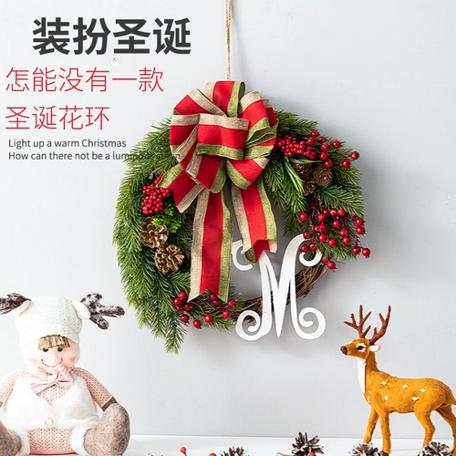 Рождественское декоративное цветочное кольцо рождественское цветочное кольцо торгового центра украшения висят дверь висят дверь плюс декоративные принадлежности
