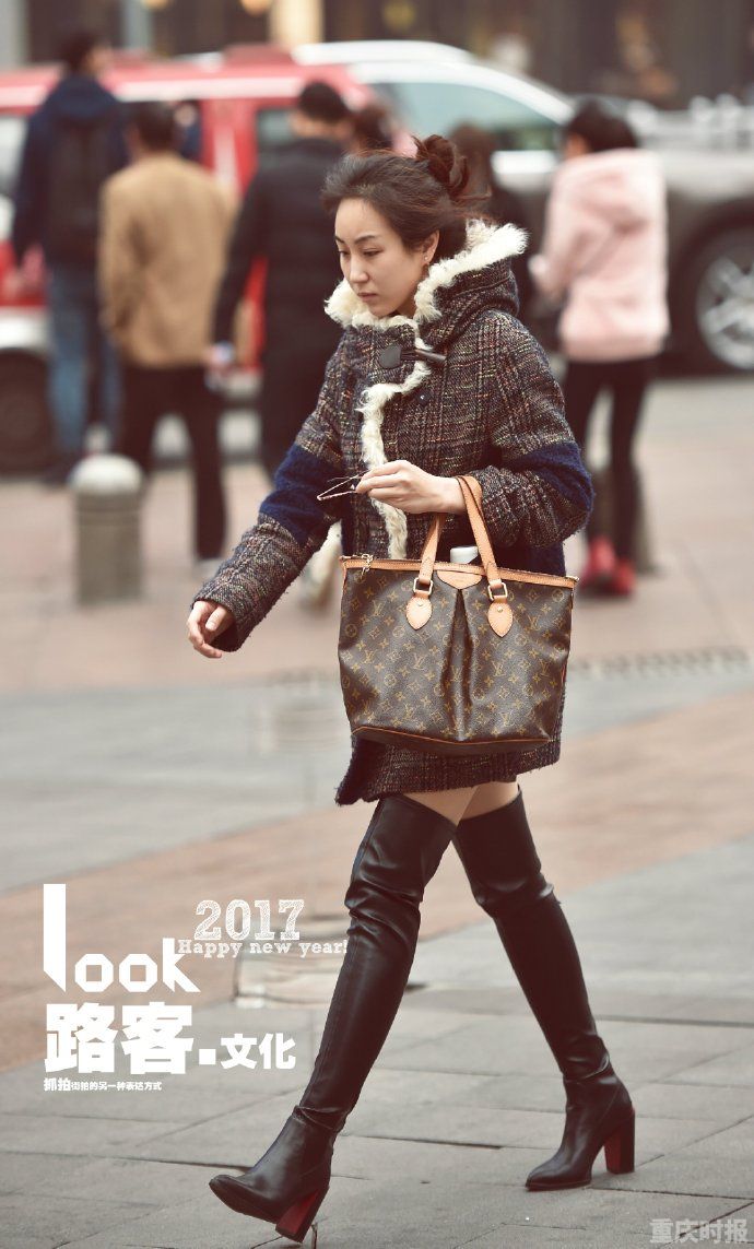 路客文化:看重庆美女冬日的时尚打扮