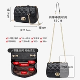 Небольшая сумка, сумка через плечо, сумка на одно плечо, цепь, из натуральной кожи, премиум класс, на цепочке