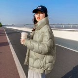 Короткий пуховик с пухом, демисезонная куртка, в корейском стиле, 2021 года