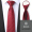 7厘米酒红斜纹拉链赠领带夹