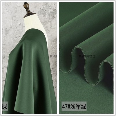 taobao agent Light Army Green Thickening Space Cotton Fabric Stereo Slip -shaped sandwiched air layer Student graduation designer cloth material