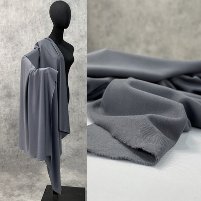 taobao agent Dark gray knitted elastic Roman cloth material spring and summer thin drooping anti -wrinkle non -transparent clothing design fabric