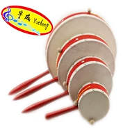 Барабан-качалка, двусторонние музыкальные инструменты, деревянная погремушка из овчины, двусторонний бубен, раннее развитие, ностальгия