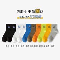 Черный 2+белый 2+синий+оливковый зеленый+флуоресцентный зеленый+имбирь+жизнеспособность оранжевый+светло -серый (10 пары)