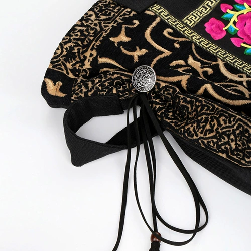 Оригинальная этническая ретро сумка на одно плечо для отдыха, сумка для путешествий, шоппер, этнический стиль, с вышивкой