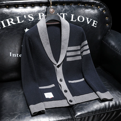 Демисезонный кардиган, свитер, утепленная шерстяная куртка, европейский стиль