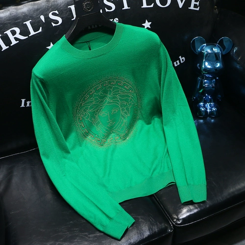 Демисезонный трикотажный шерстяной приятный телу свитер, европейский стиль, облегающий крой