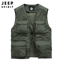 Jeep, джип, мужской осенний жилет подходит для фотосессий для рыбалки, куртка