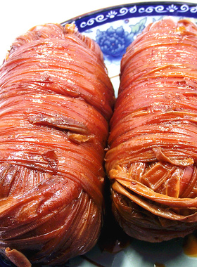 【精品】湖南特产平江馋嘴香辣猪肠皮20克*10包 特色休闲零食小吃