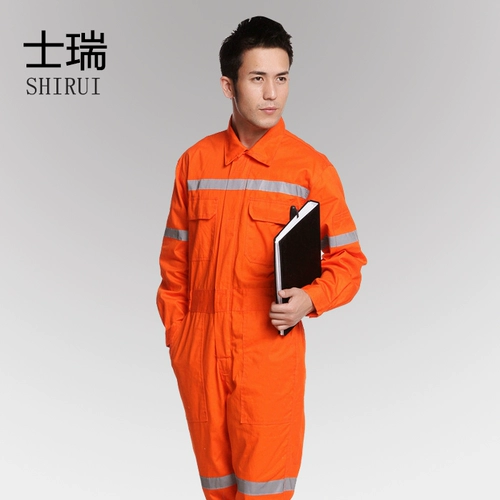 Оранжевая антистатическая электрическая ткань для работы, делается под заказ