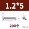 ốc lục giác chìm Vít đầu phẳng bằng thép không gỉ 304 chéo Vít đầu chìm và đai ốc Vít nhỏ hoàn chỉnh M2M3M4M5M6M8M10 vít bắn gỗ đinh Đinh, vít