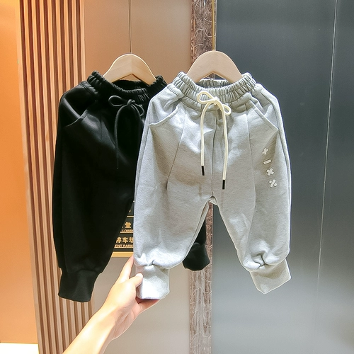 Осенние детские демисезонные штаны для мальчиков для отдыха, коллекция 2023, в западном стиле