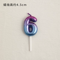 Galaxy Galaxy Blue Purple Candle/номер 6 [обновление не бросит краску]