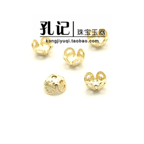Confucius American 14k Bags Gold Beads Шляпа цветок