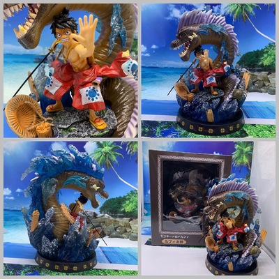 taobao agent One Piece and the country of GK Shenlong kimono Luffy statue of Luffy Statue Box