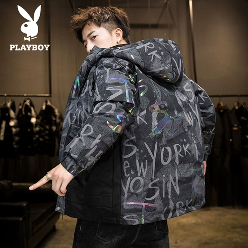 Playboy, Tide, мужской зимний пуховик, утепленная куртка с капюшоном, коллекция 2022