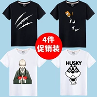 [4 штуки] Черный (волчья когтя)+черный (консервированный кот)+белый (маленький будда)+белый (чтение)