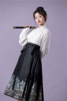 Qianli River Mountain Black 8 -точка юбка для лапши лошади