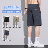 Мужские летние шорты для отдыха, шелковые быстросохнущие спортивные штаны