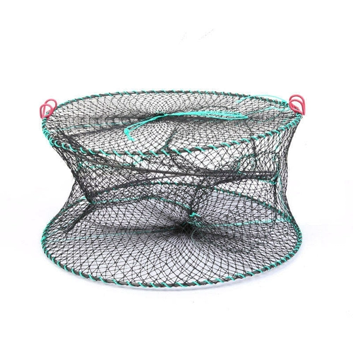 Крабовая клетка жирная складная пружинная клетка Catculture сетка креветки Crim Cage Cage Cage Seaside Grab Crab Tools для моря