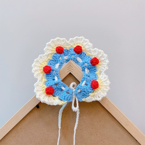 Шерстяной трикотажный шарф, нагрудник, слюнявчик, аксессуар