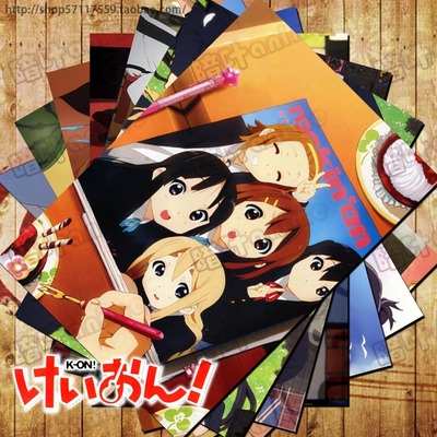 taobao agent Light sound girl surrounding postcard post poster hanging painted mural custom K-ON!Hirakawa Nakano