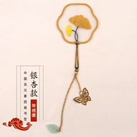 Гинкго закладка материала (с вышивкой растяжкой)