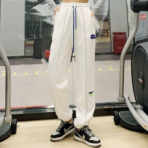 Tide, летние модные штаны для отдыха для спортзала, 2022, для бега, свободный прямой крой