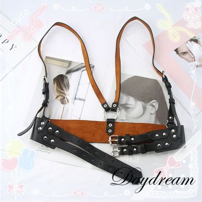 taobao agent Japanese universal suspenders, straps, brace, belt, Lolita style, punk style