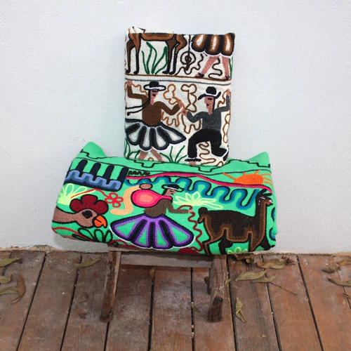 Вышивка ручной работы в Южной Америке Maya Totem South American Style Tibestry Tribal Custom Magic