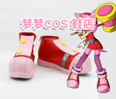 taobao agent Number 2663 Sonic Boom Amy Rose Amy Rose Cos Shoes COSPLAY Shoes Anime Shoes