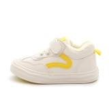 芭芭鸭 Флисовая детская белая обувь, повседневная обувь для мальчиков, зимние кроссовки, 2023