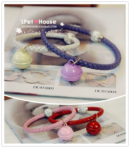 Кожаный чокер, колокольчик, ожерелье, домашний питомец, кот, делается под заказ