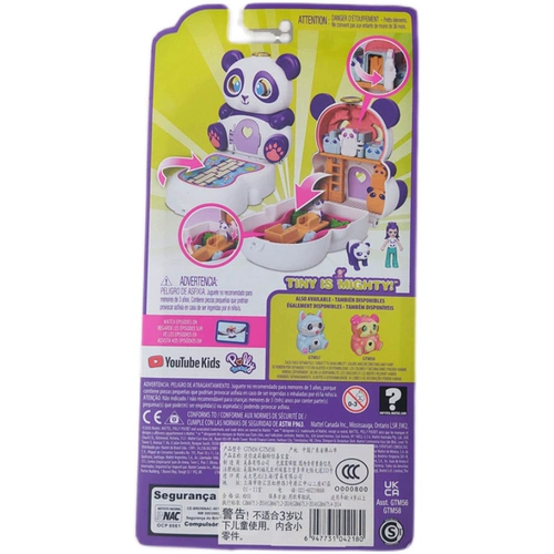 Подлинная Meitai Polly Pocket Mini Polly Flip Surprise Box Panda Panda Казначейство Арктическая лиса GTM56