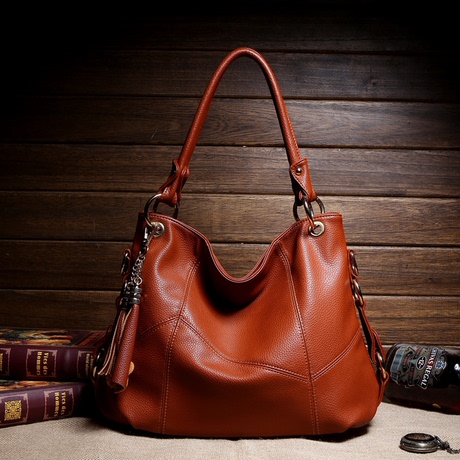 真皮女包大包潮新款夏季款手提包女式包包软单肩斜挎包流苏包